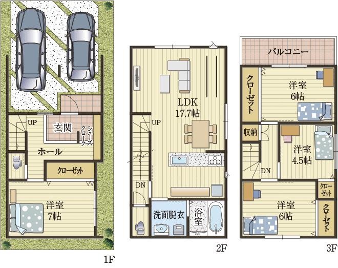 雨の日でも安心して洗濯できる家