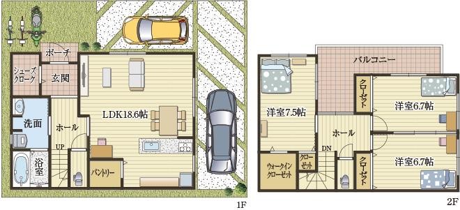 居室を用途によって変えられる家