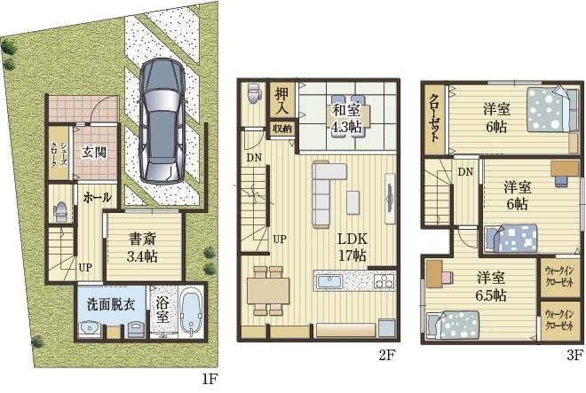 LDKの開放的な和空間