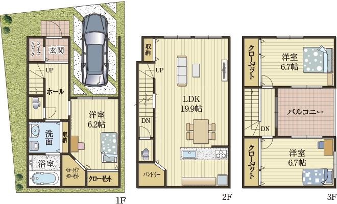 独立した居室がうれしい家