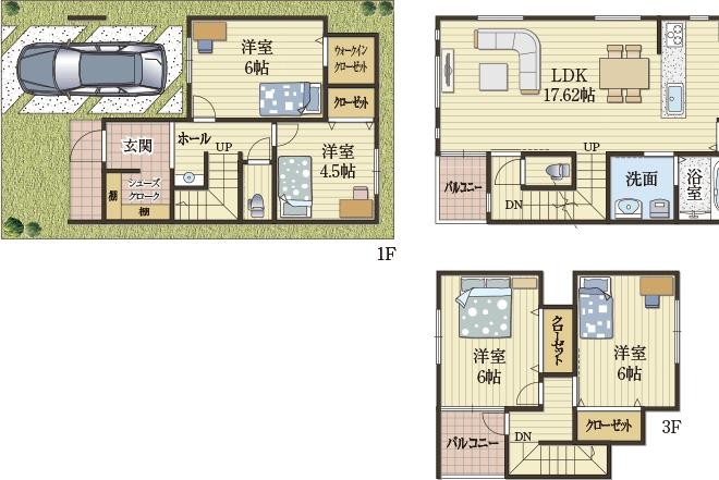 バルコニーへの家事ラク動線